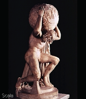 hercules holding the world